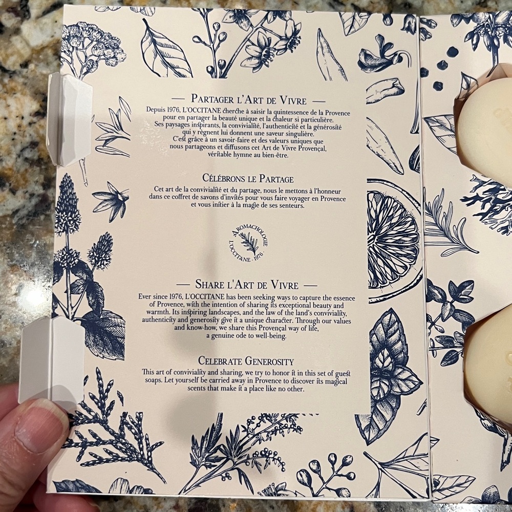 L’Occitane “Savons d’ Invites” Guest Soap Set - Picture 4 of 4